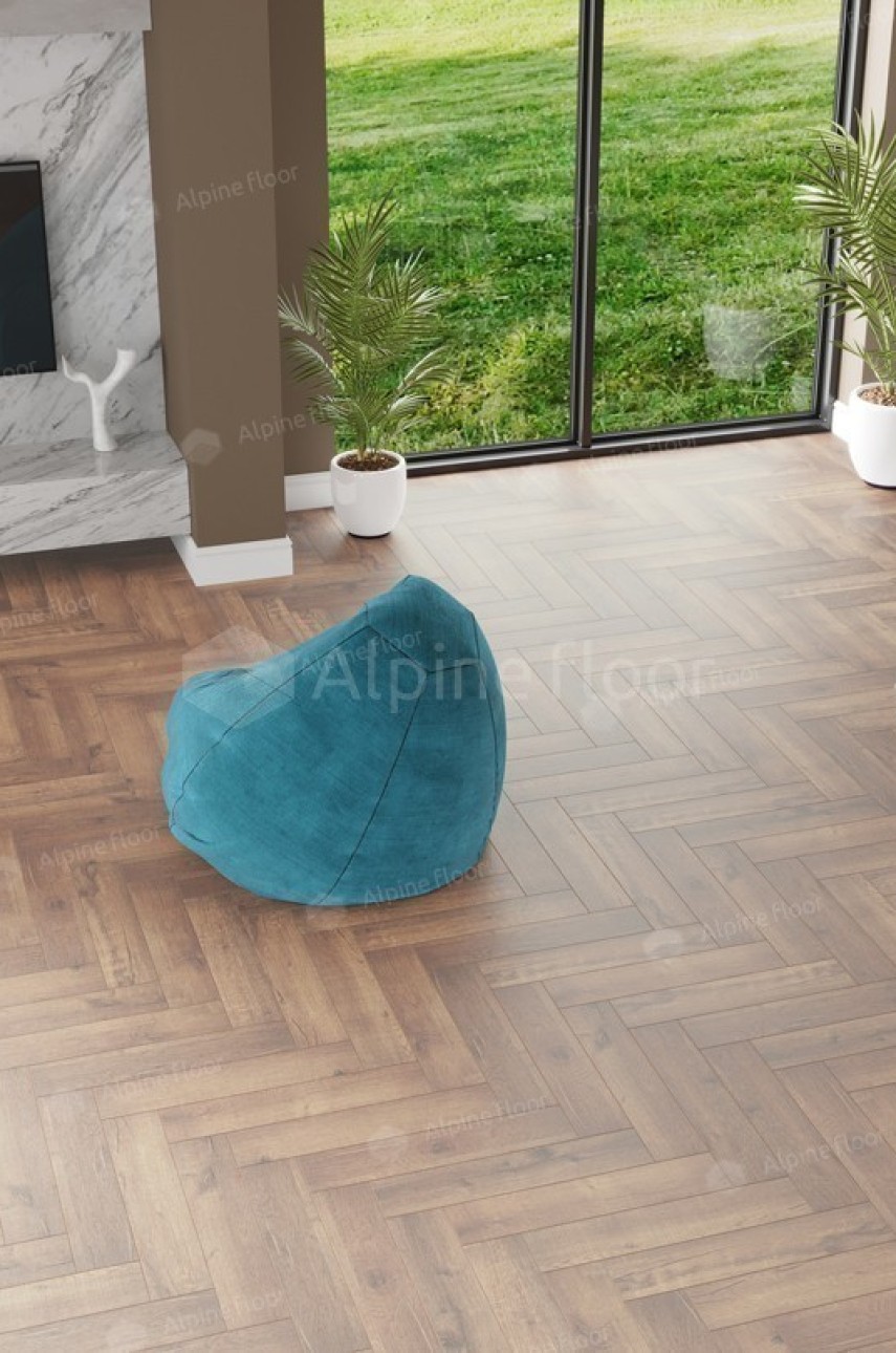Кварцвиниловая плитка Alpine Floor Parquet Lvt Дуб Royal Eco 16-2