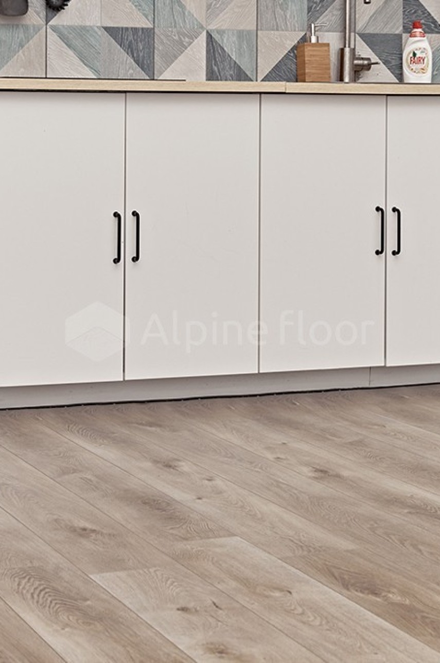 Напольная инженерная каменно-полимерная плитка Alpine Floor PREMIUM XL Дуб Натуральный Отбеленный ABA ECO 7-5