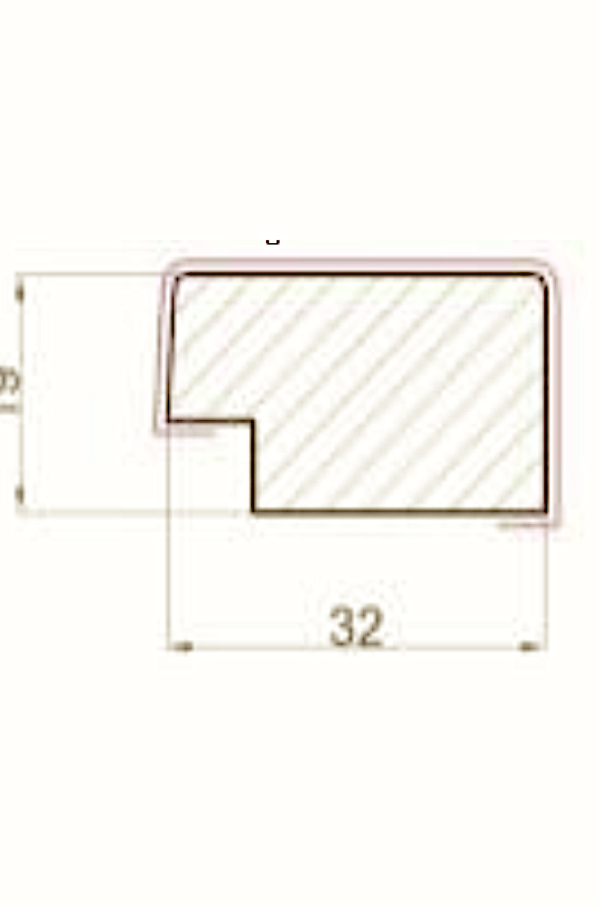 Финишная рейка для реечной панели WellMaker ПНп-37 Графит 2800x32x19 правая