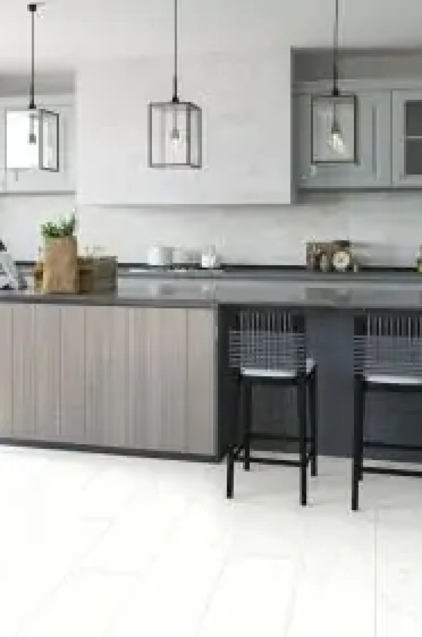 Виниловый пол Quick-Step Ambient Click Мрамор каррарский белый AMCL40136