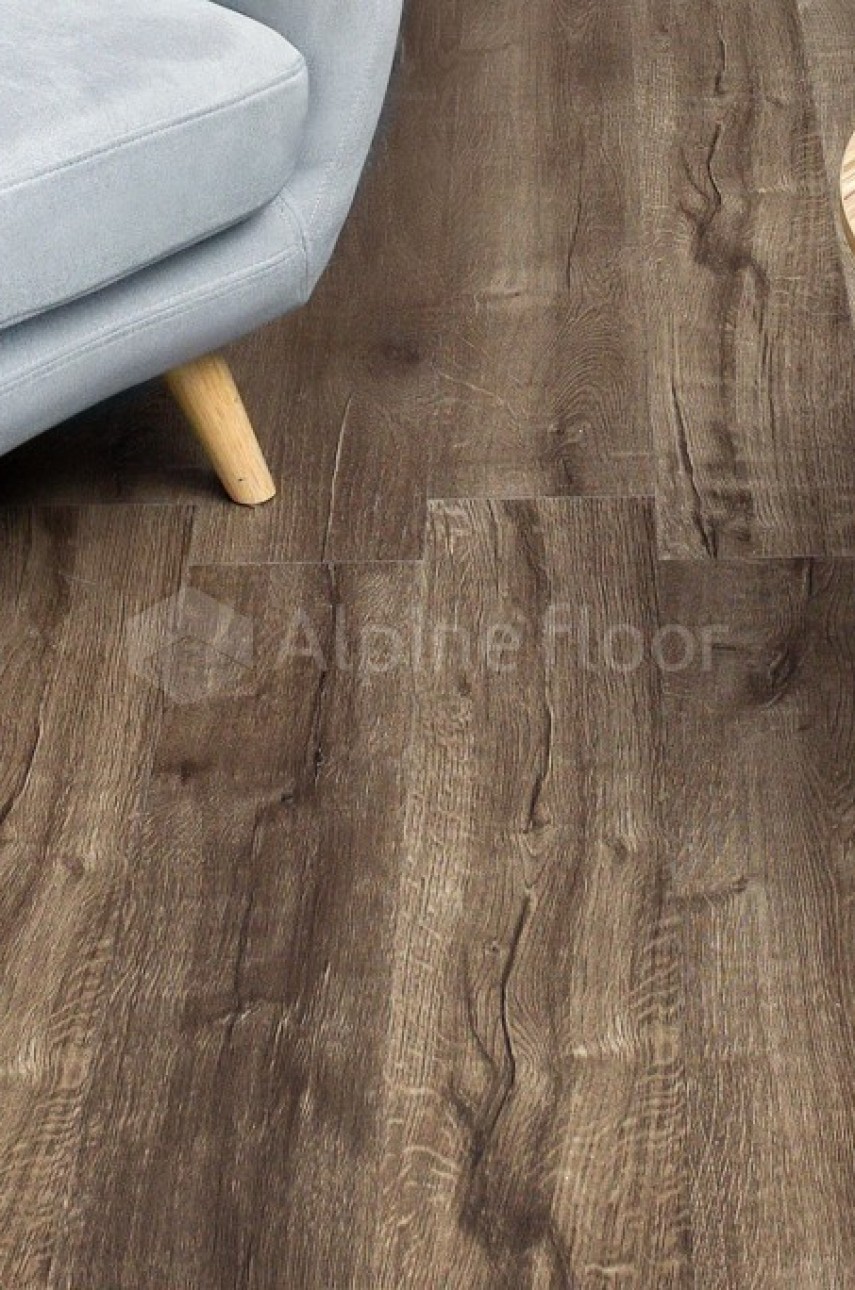 Каменно-полимерная напольная плитка Alpine Floor REAL WOOD Дуб Vermont Синхронное тиснение ЕСО 2-3